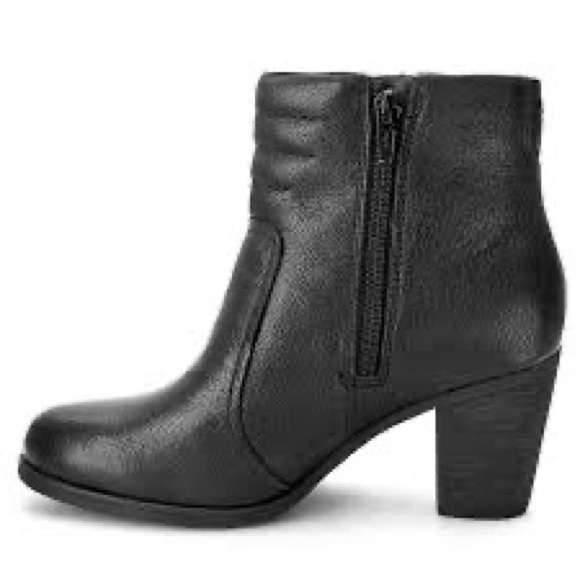 Clarks Black Palma Trina Leather Ankle Boot Bootie 9.5 - Picture 15 of 15